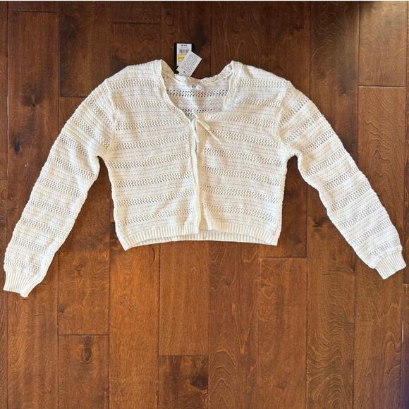 Art Class Girls XL 14 Knit Sweater White  Preppy Feminine NEW - Picture 1 of 5